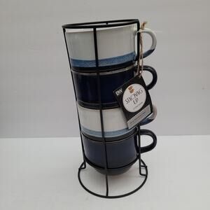 Boston Warehouse Stacking 16oz Microwave Safe Cups